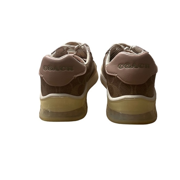 COACH CitySole Signature Print Court Trainers in Tan and Blush Size 9.5 - Picture 7 of 10